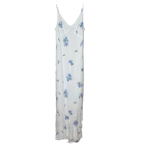 🆕 PRINCESS POLLY SING ALONG MAXI DRESS WHITE / BLUE Dress Size 4 - Picture 8 of 8